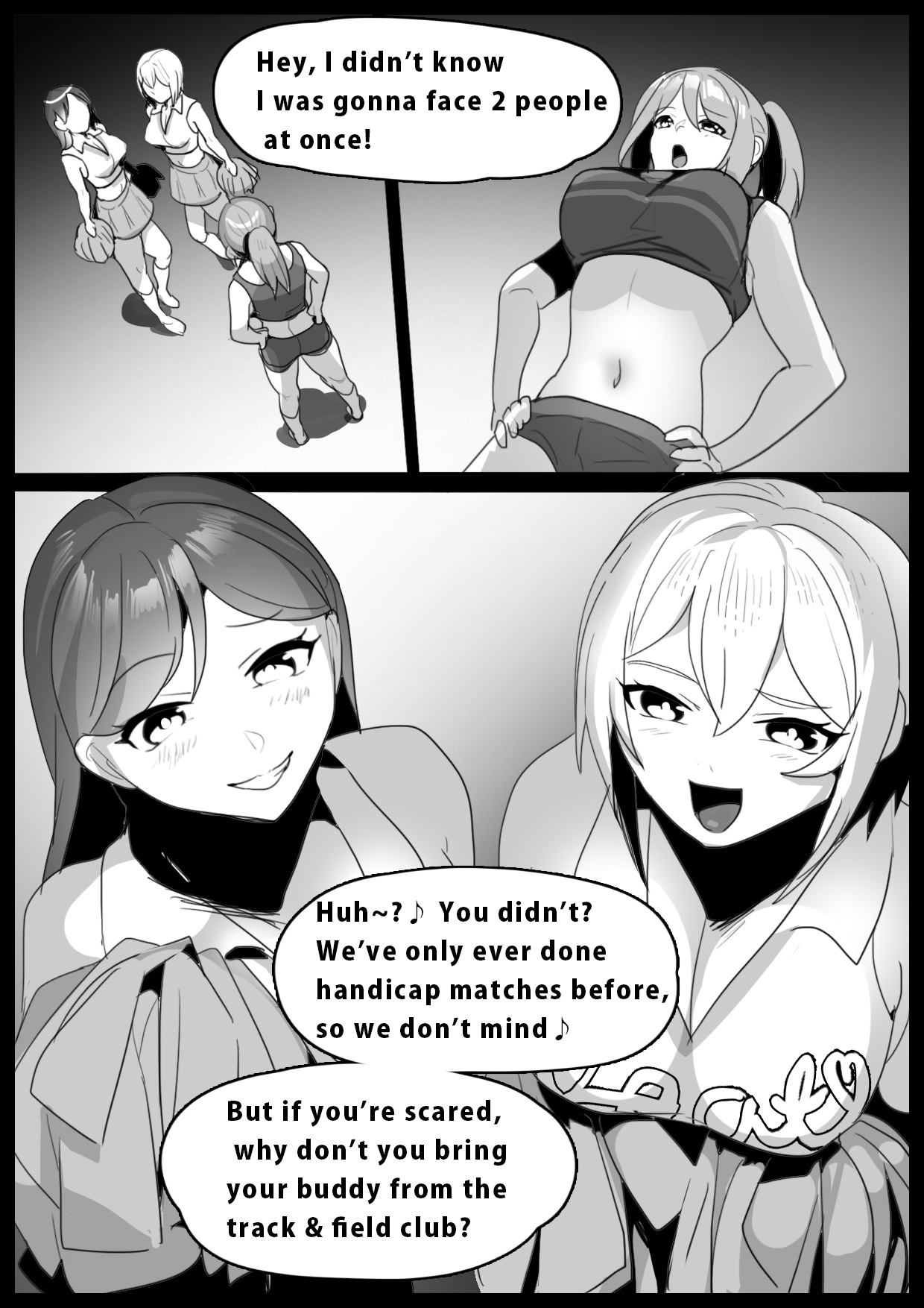 Girls Beat! Plus -Rie vs Shizuku & Mia-