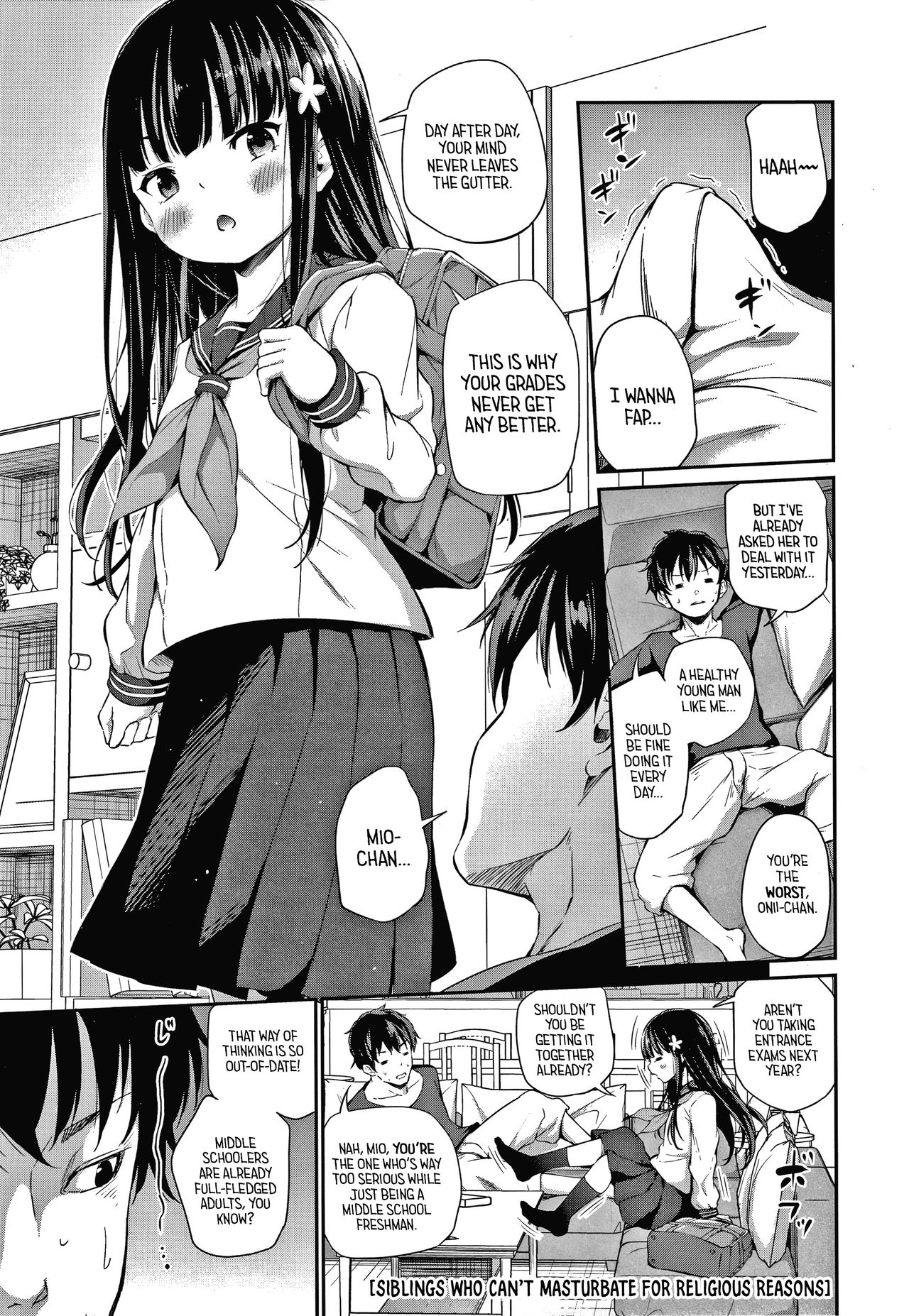 Shuukyoujou no Riyuu de Onanii Dekinai Kyoudai