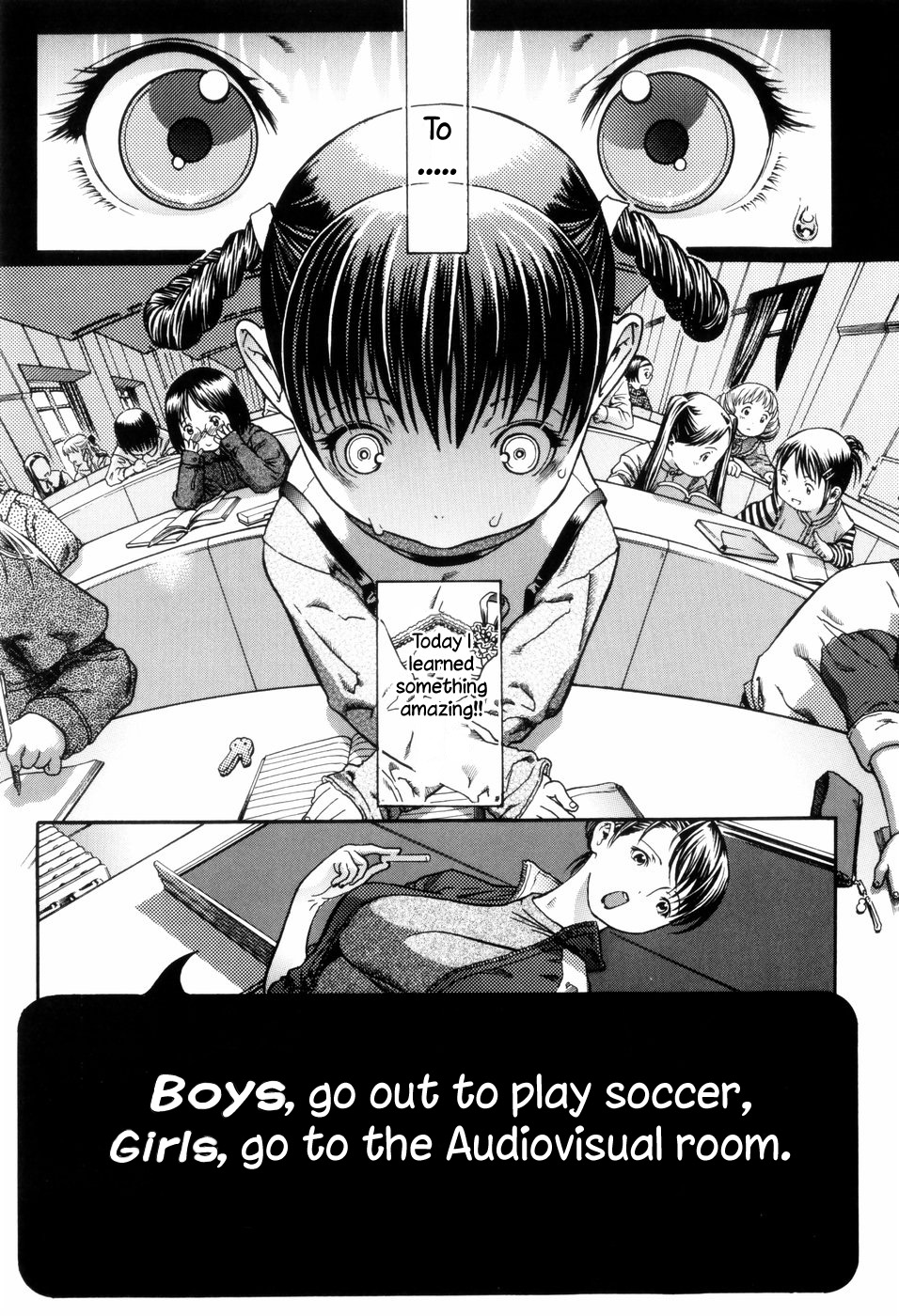 Danshi wa Koutei de Soccer Joshi wa Shichoukakushitsu e