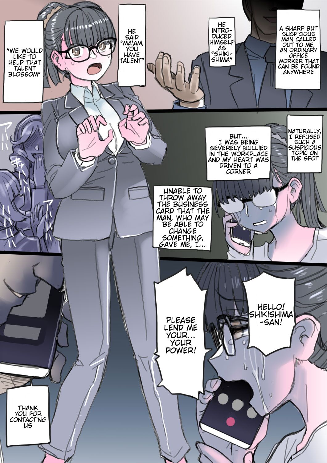 Ijimerarete Ita OL ga Aku no Cyborg Senshi e to Kaizou Sare Fukushuu o Togeru Ch. 1-2
