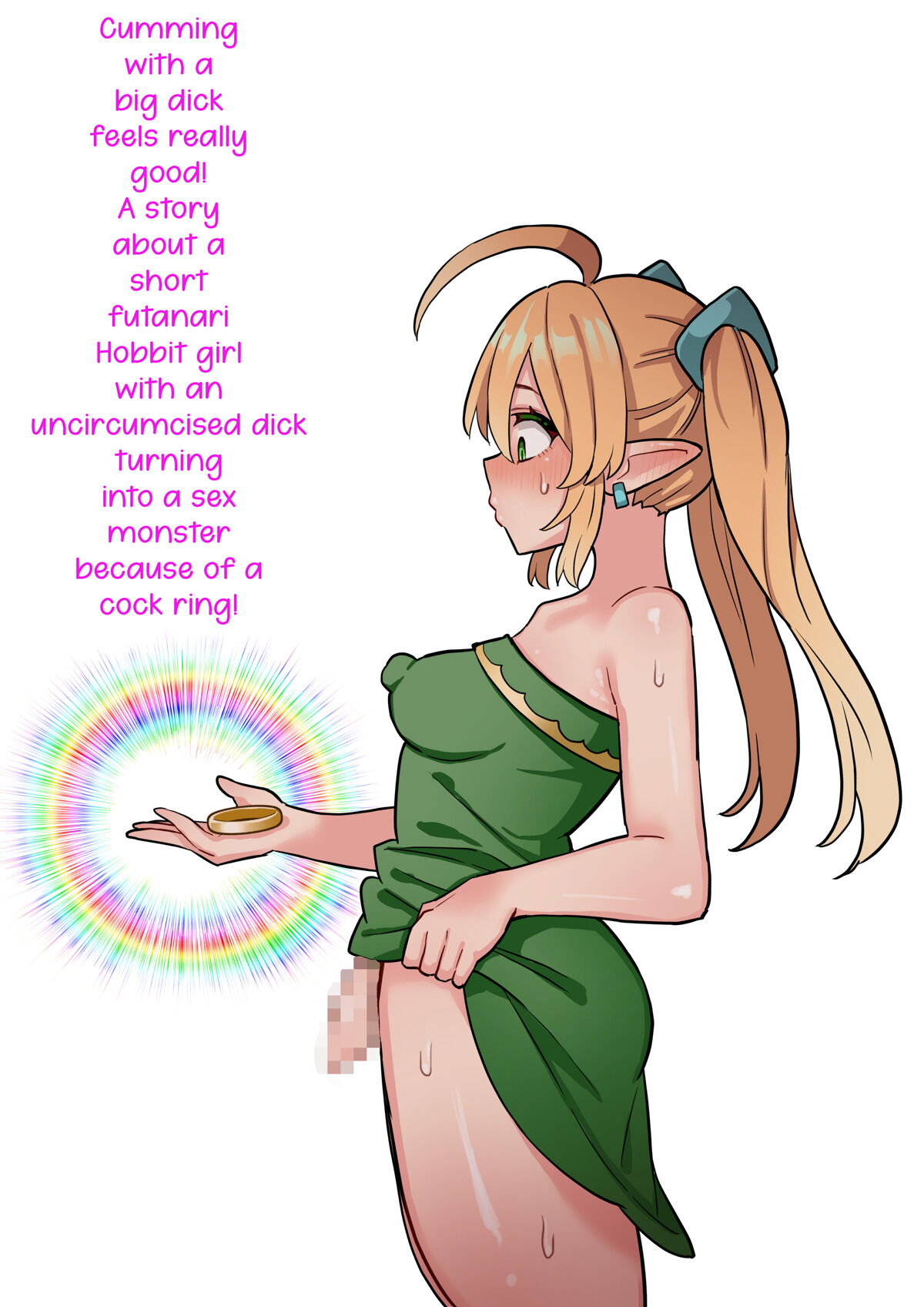 Deka Chinpo Shasei wa Chou Kimochi Ii! ~Tanshou Houkei Futanari Hobbit Shoujo ga Mahou no Cock Ring de Zetsurin Kyokon-sei Juuka suru Hanashi~