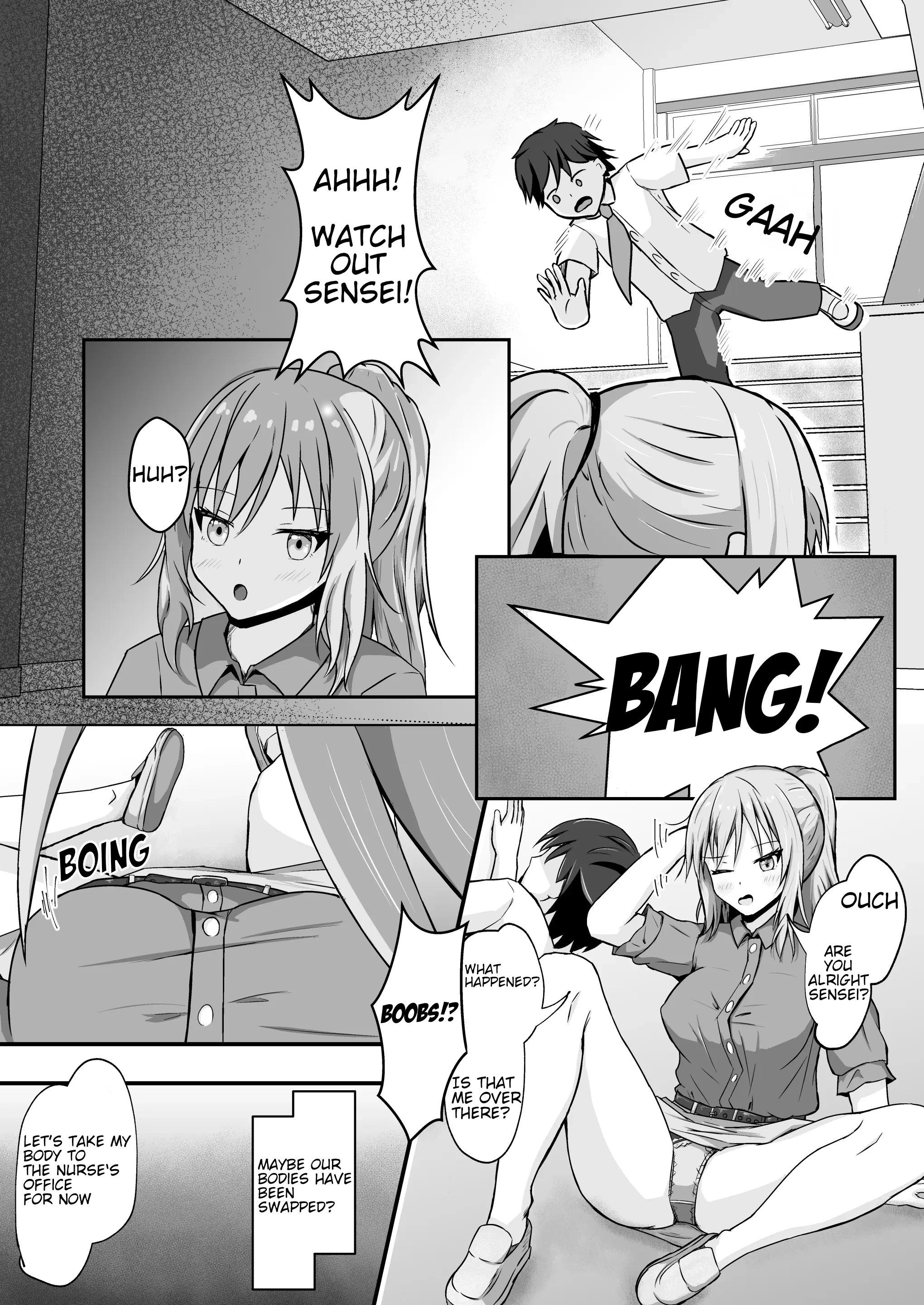 Kaidan Kara Ochite Sensei to Karada ga Irekawaru Ohanashi
