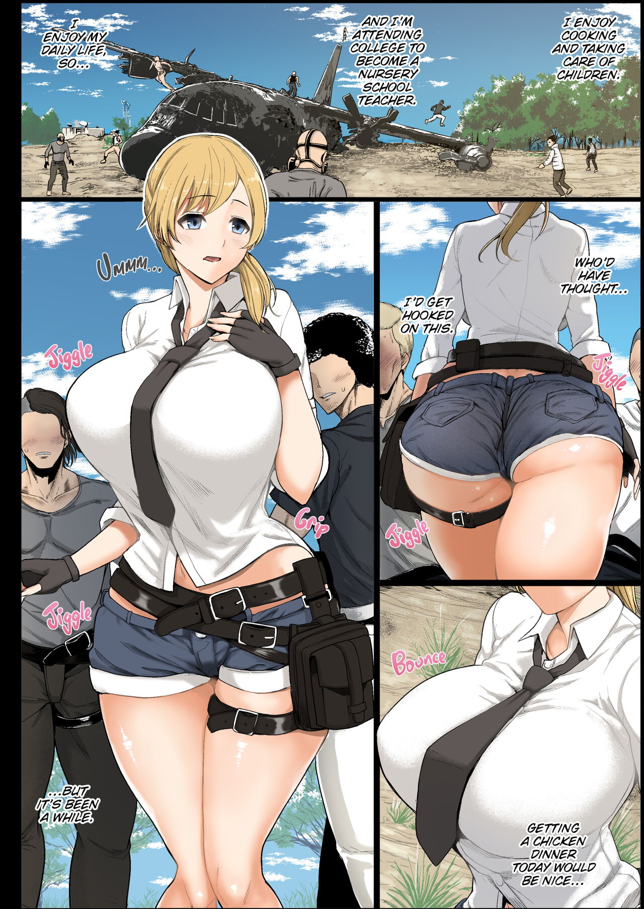 Geneki Joshidaisei to, Iyarashii Donkatsu - Decensored